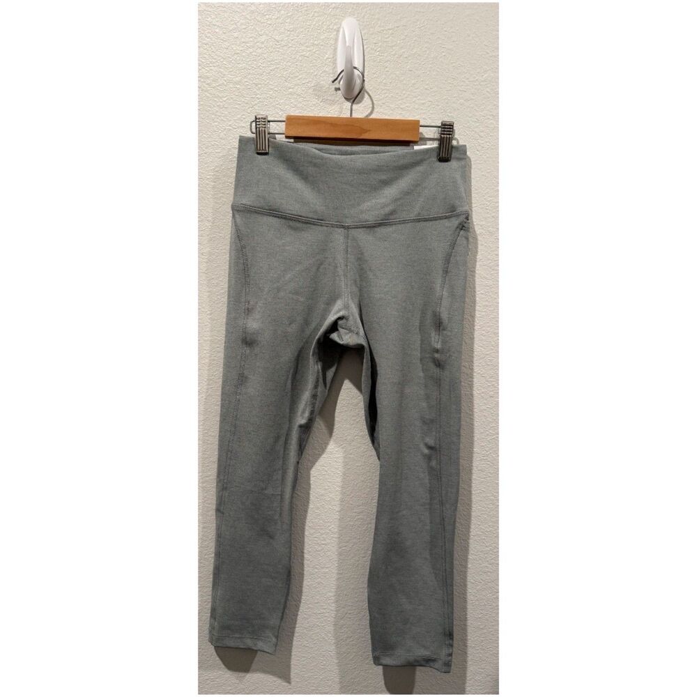 NIKE Fast Tight Fit Mid Rise Crop Length Grey Leggings